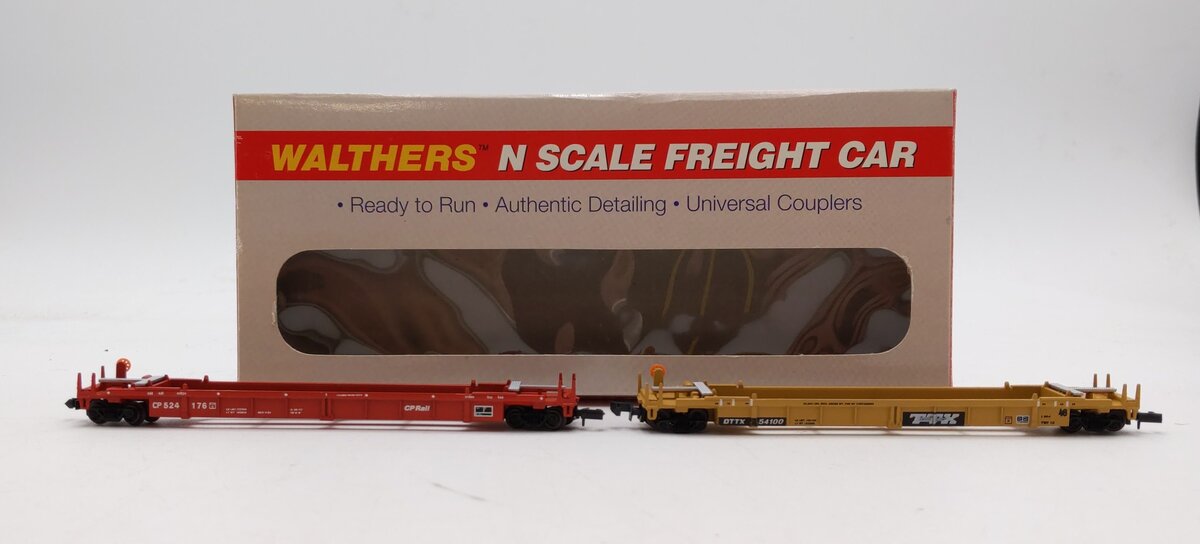 Walthers 932-8051 N Scale TTX #54100 & CP Rail #176 EX/Box