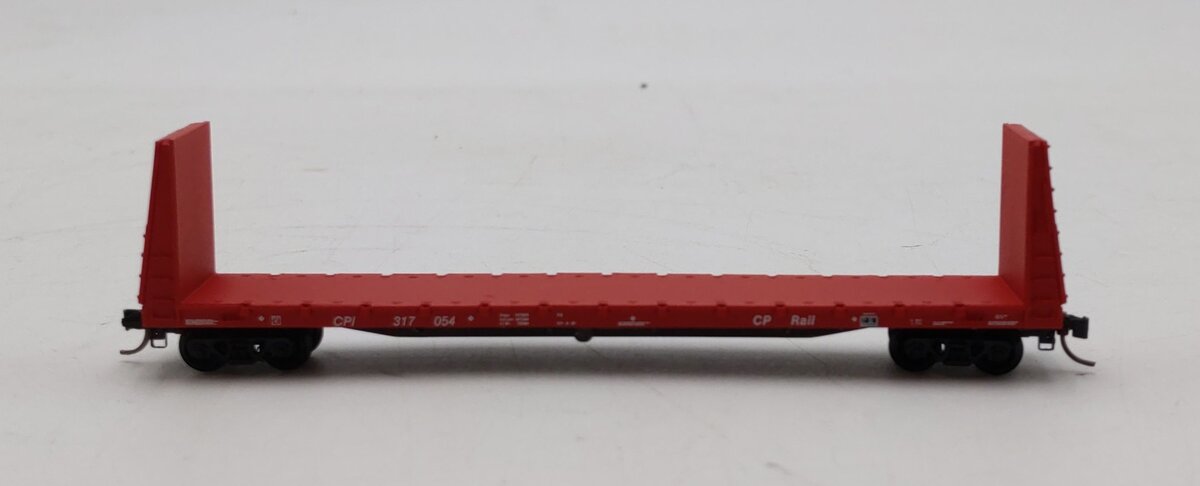 Micro-Trains 05400070 N CP Rail 61' 8" Bulkhead Flat Car #317054 NIB