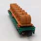 Bachmann 53-1039-32 N Scale 51' Flat Car With Loads Penn Central NIB