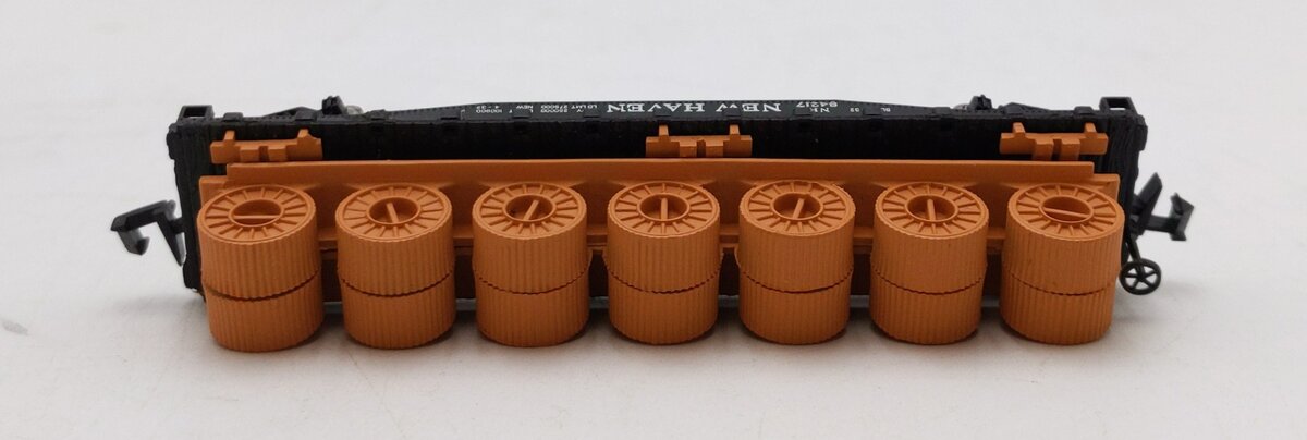 Bachmann 53-1039-B5 N Scale 51' Flat Car With Loads New Haven NIB
