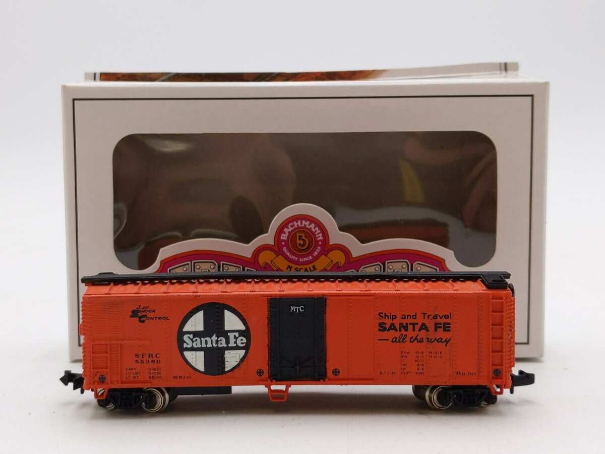 Bachmann 53-1009-02 N Scale Santa Fe 51' Steel Mechanical Reefer NIB