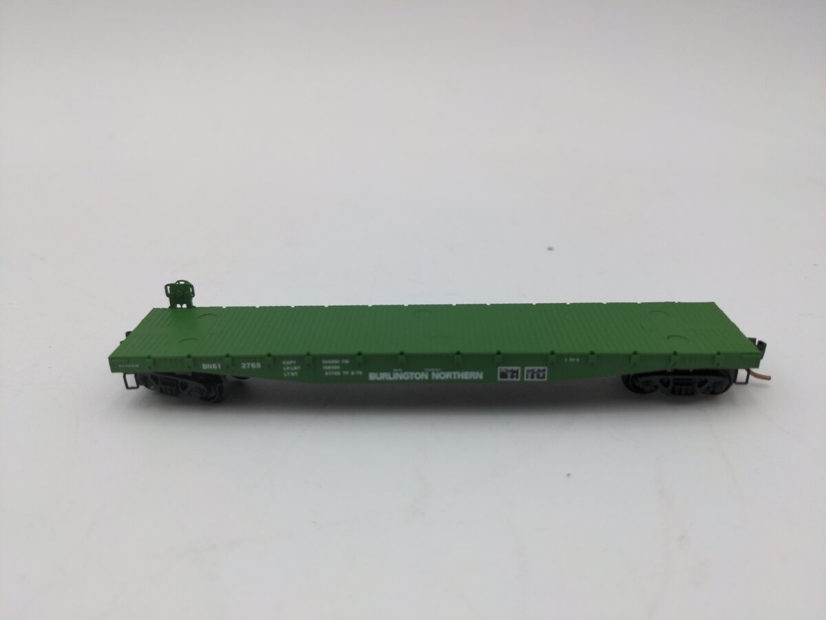 Micro-Trains 04500200 N Burlington Northern 50' Fishbelly Side Flatcar #612765 NIB