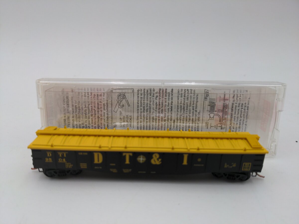 Micro-Trains 10600050 N Scale DT&I 50' 14 Panel Steel Side Gondola w/Cover #9504 LN/Box