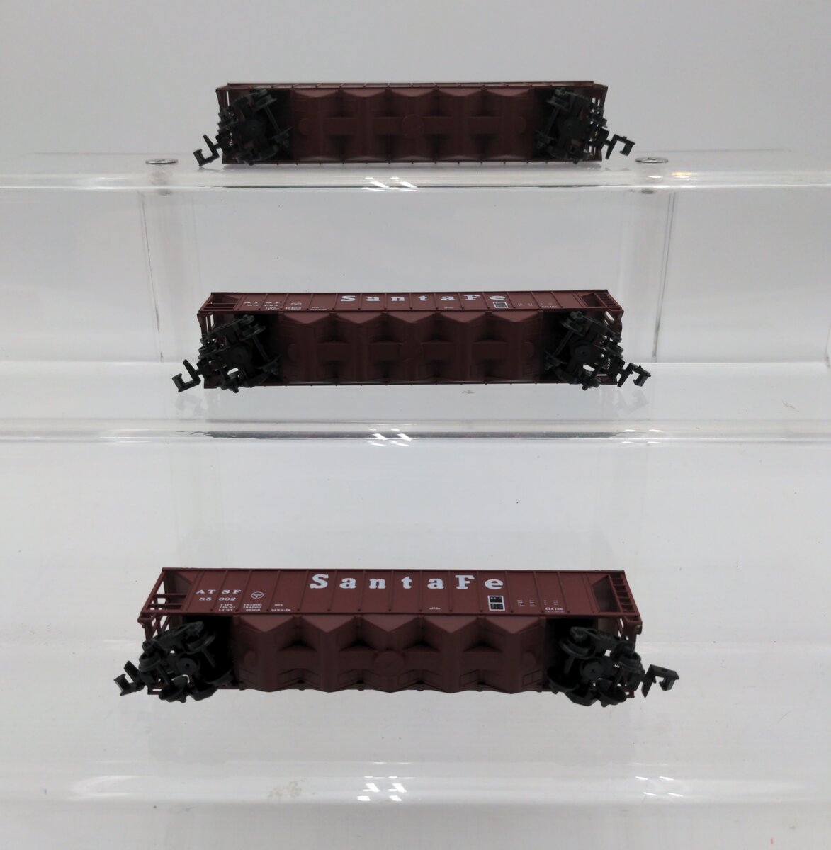 Red Caboose RN-15803 N Scale Ortner 5 Bay Hopper Santa Fe #85002#85018#85024 (3) LN/Box