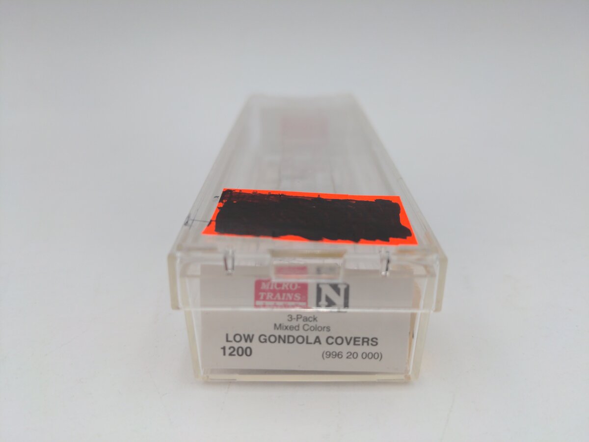 Micro-Trains 1200 N Low Gondola Covers (Pack of 3) NIB