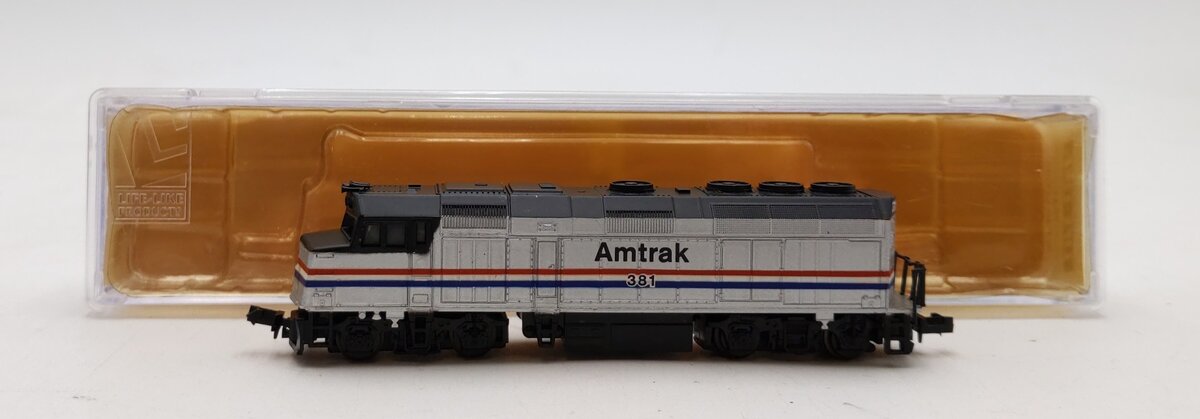 Life Like 7641 N Scale Amtrak F-40 Diesel Locomotive #381 EX/Box