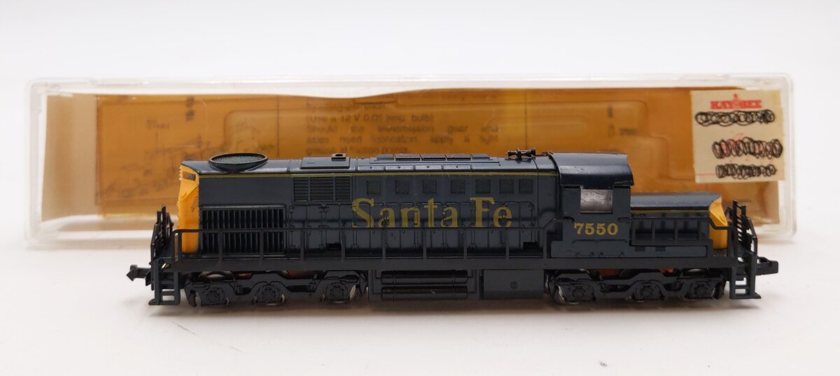 Model Power N Scale Santa Fe Alco RSD-15 Steam Locomotive Engine #7550 LN/Box