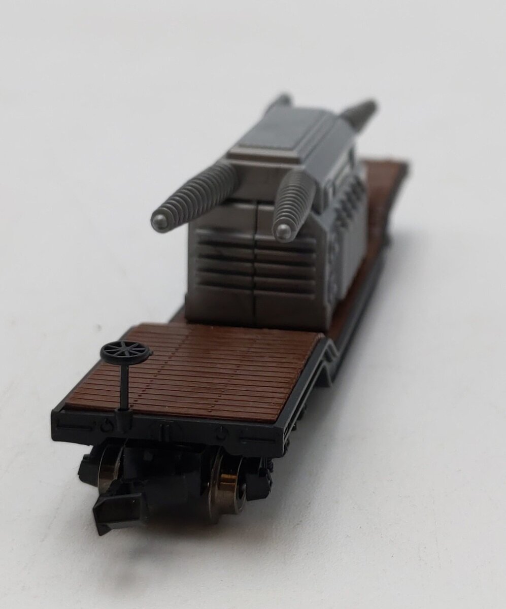 E-R Models 040-70377 N Scale Depressed Flatcar With Load NIB