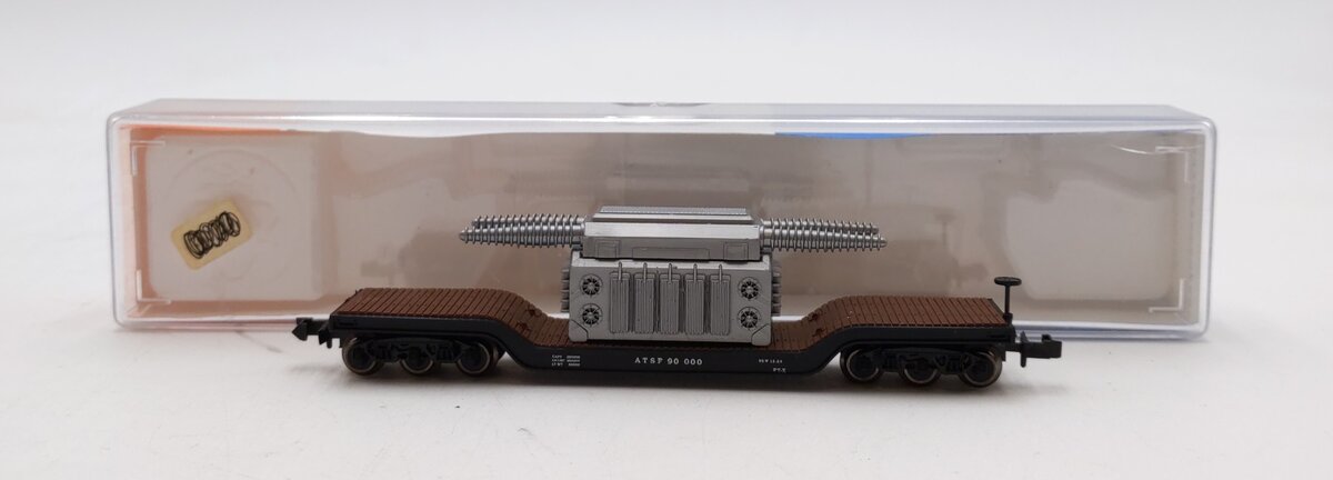 E-R Models 040-70377 N Scale Depressed Flatcar With Load NIB