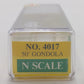 Model Power 4017 N Scale 50' Santa Fe 50' Gondola NIB