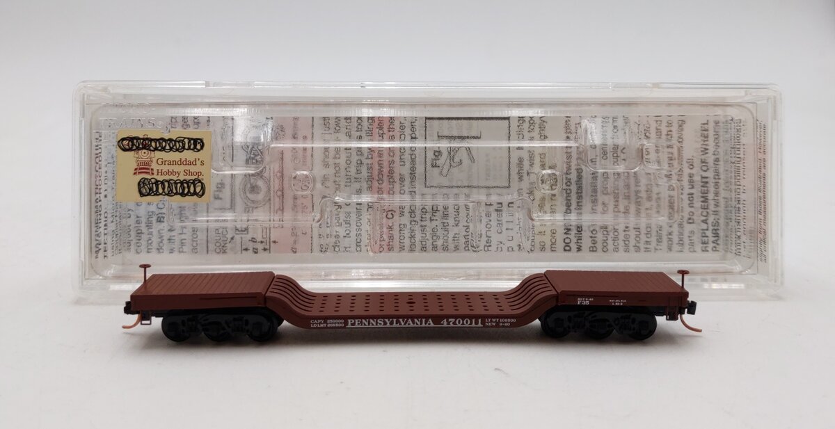 Micro-Trains 10900010 N PRR Heavyweight Depressed Center Flatcar #470011 NIB