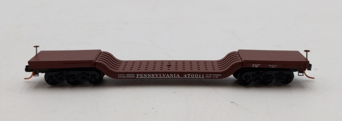 Micro-Trains 10900010 N PRR Heavyweight Depressed Center Flatcar #470011 NIB