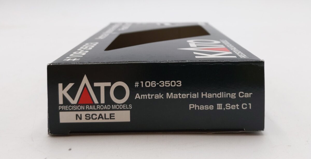Kato 106-3506 N Scale Amtrak Material Handling Car Phase 3 Set C2 NIB