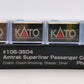 Kato 106-3504 N Scale Amtrak Superliner 4-Car Passenger (Set A) NIB