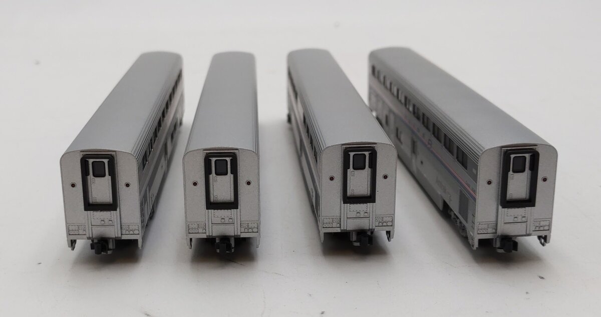 Kato 106-3504 N Scale Amtrak Superliner 4-Car Passenger (Set A) NIB