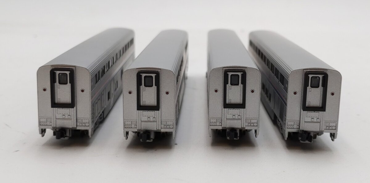 Kato 106-3504 N Scale Amtrak Superliner 4-Car Passenger (Set A) NIB