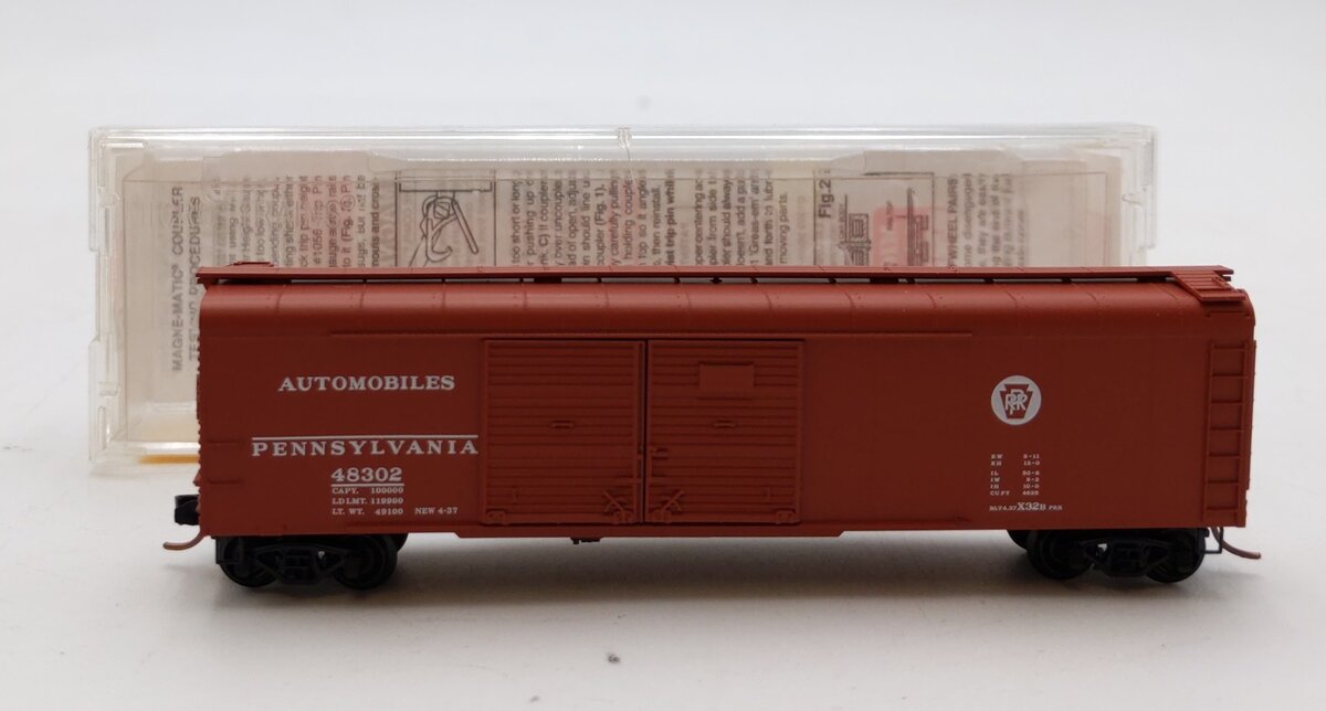 Micro-Trains 07900010 N Pennsylvania 50' Double Door Wagon Top Boxcar #48302 NIB