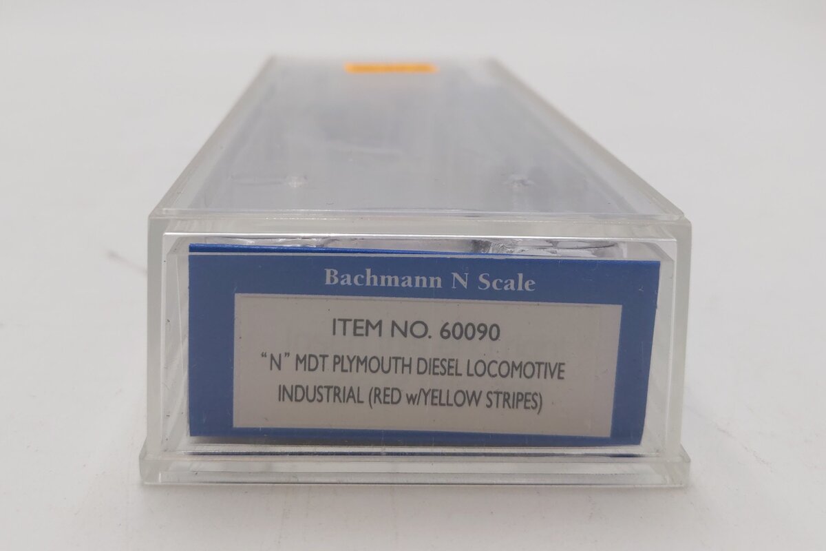 Bachmann 60090 N Painted & Unlettered Plymouth MDT Switcher Diesel Locomotive NIB