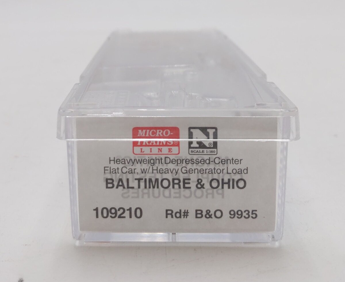 Micro-Trains 10900210 N B&O Heavyweight Depressed Center Flatcar w/Load #9935 NIB