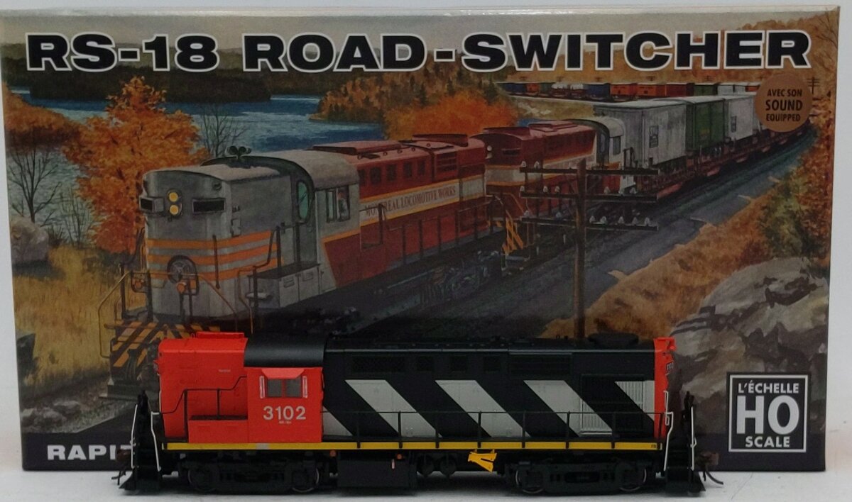 Rapido Trains 32511 HO Canadian National MLW RS-18 Diesel Loco Sound #3120