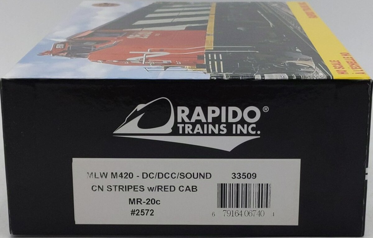 Rapido Trains 33509 HO Canadian National Diesel Locomotive w/DCC/Sound #2572