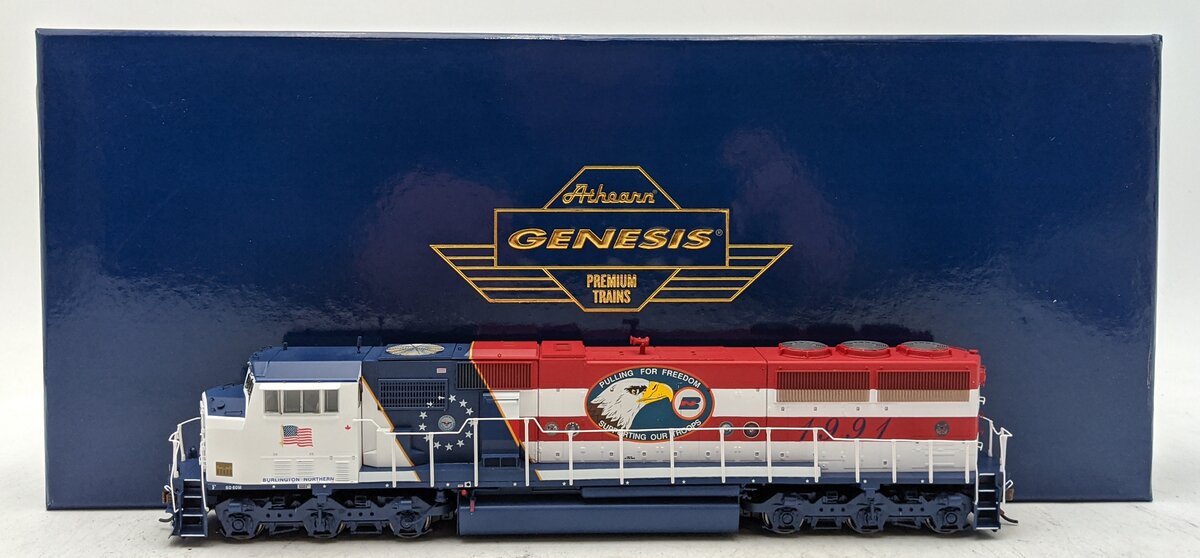 Athearn G67420 HO BN/Desert Storm SD60M Diesel Locomotive #1991 w/DCC & Sound
