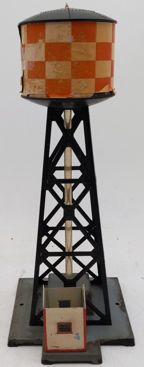 American Flyer 772 Vintage S Checkerboard Water Tower with Bubble Tube VG