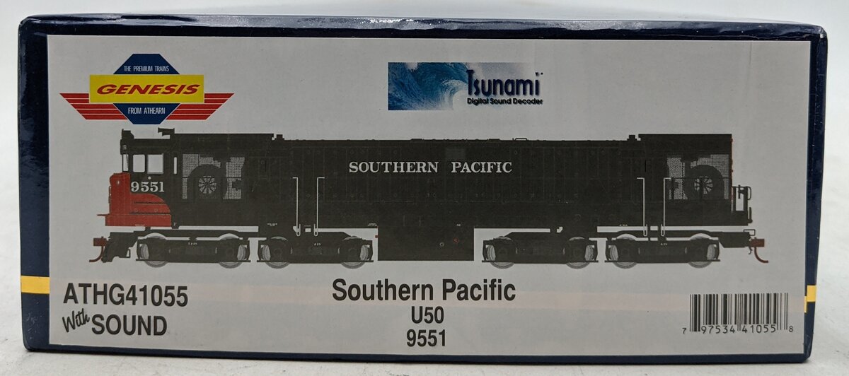 Athearn G41055 HO Southern Pacific U50 Diesel Locomotive #9551 w/DCC & Sound
