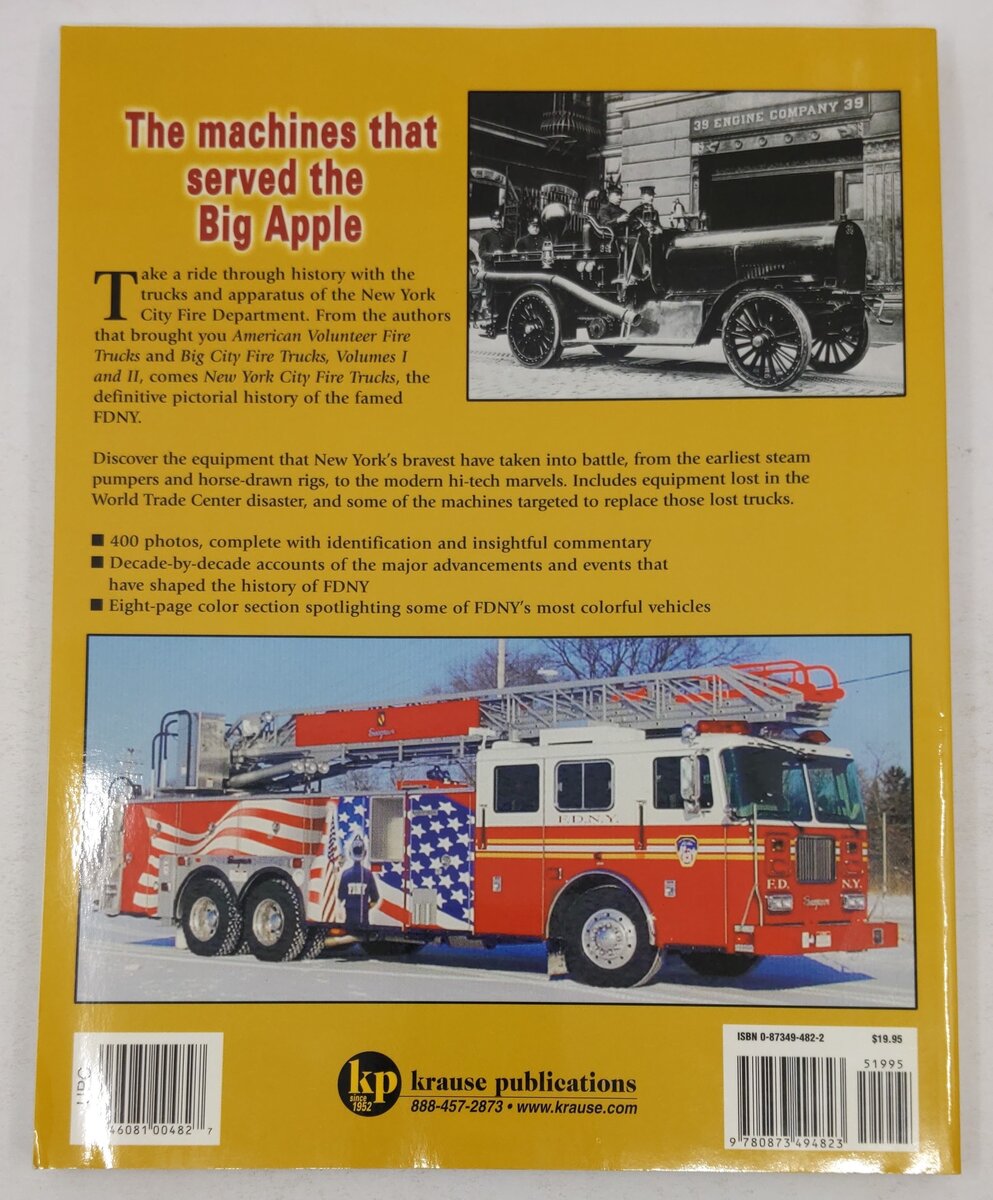 New York City Fire Trucks Paperback Book By Wayne Sorensen, Donald F. Wood EX