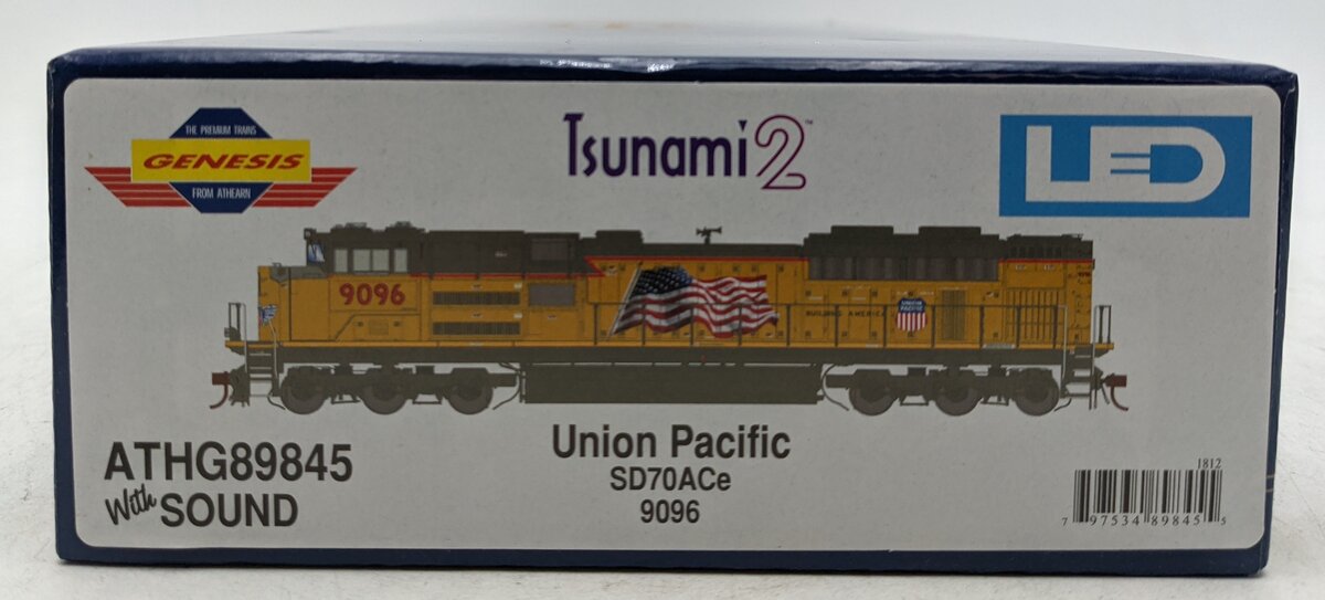 Athearn G89845 HO Union Pacific SD70ACe Diesel Locomotive #9096 with DCC & Sound