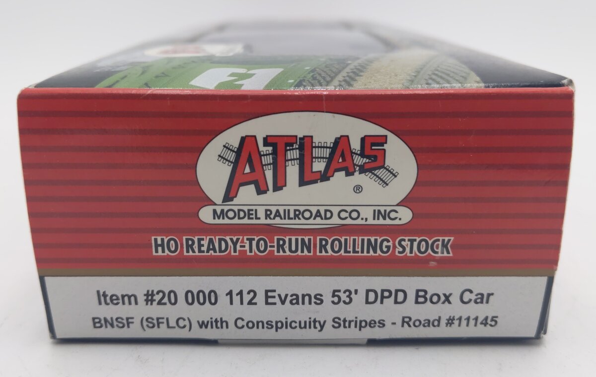 Atlas 20000112 BNSF (SFLC) Evans 53' DPD Boxcar w/ Conspicuity Stripes #11145