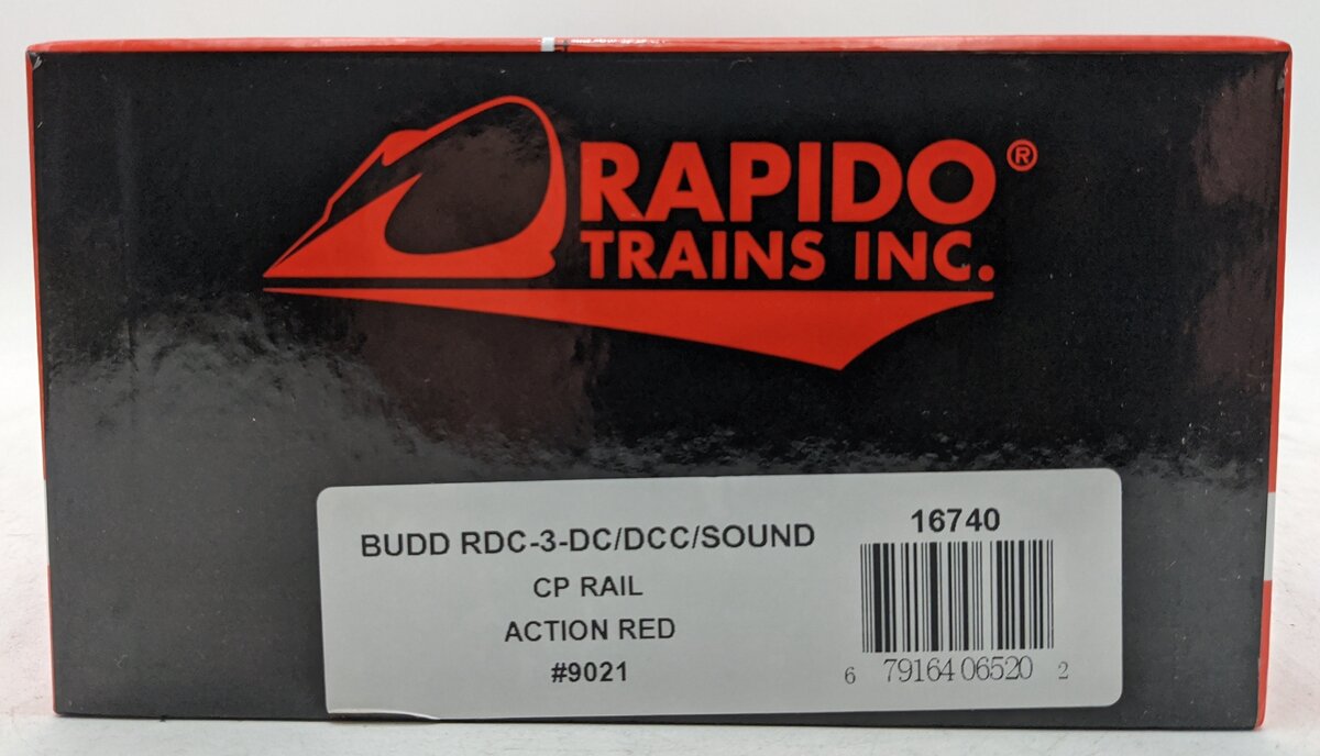 Rapido Trains 016740 HO CP Rail RDC-3 Diesel #9021 w/ DCC & Sound
