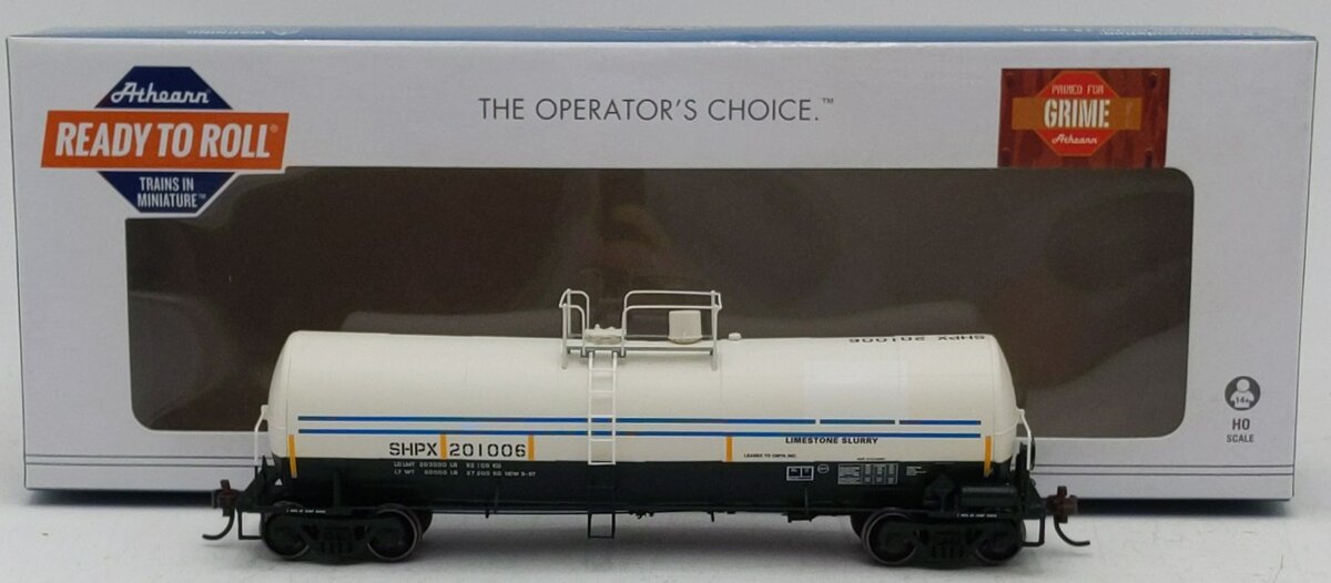 Athearn 16667 HO SHPX/Ex-OMYA Ready-to-Run 16,000-Gallon Tank #201006