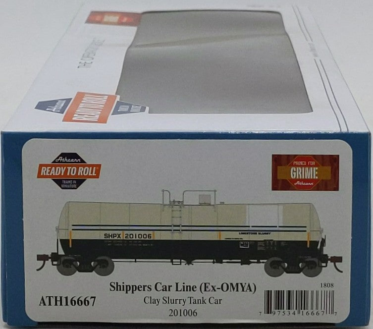 Athearn 16667 HO SHPX/Ex-OMYA Ready-to-Run 16,000-Gallon Tank #201006