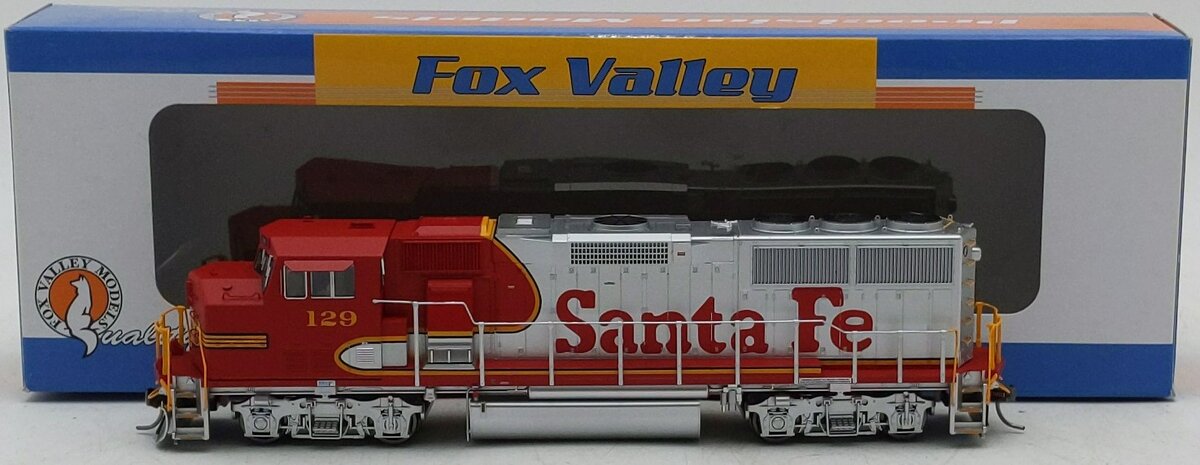 Fox Valley Models 20102 HO Santa Fe Warbonnet GP60M Diesel Locomotive #129