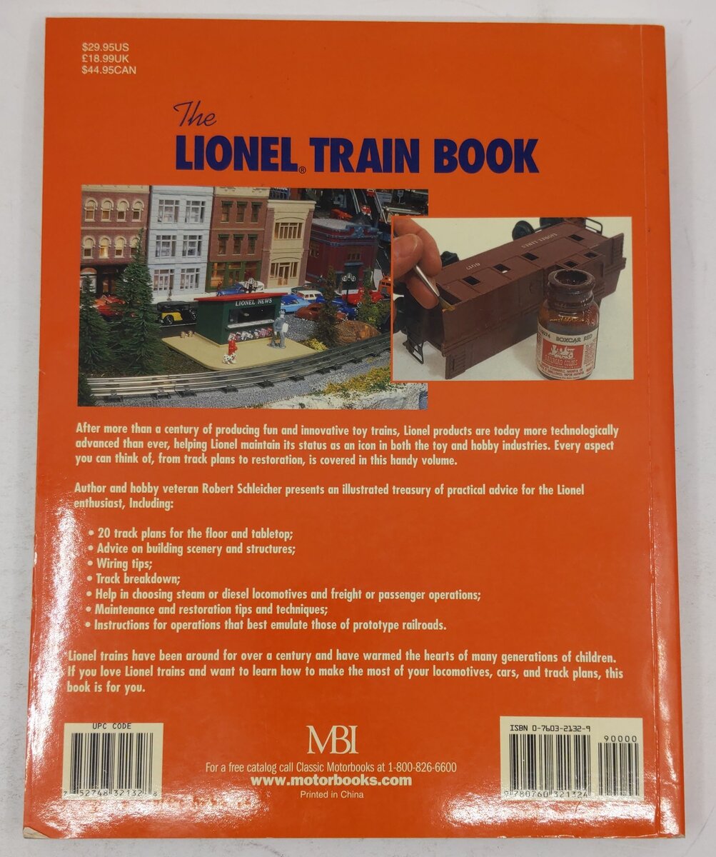 The Lionel Train Book Paperback By Robert Schleicher VG