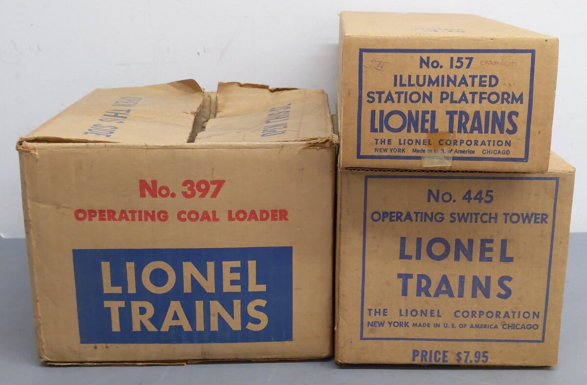 Lionel Vintage O Postwar Accessories # 157, 445, 153, 397 & 154 [5] VG