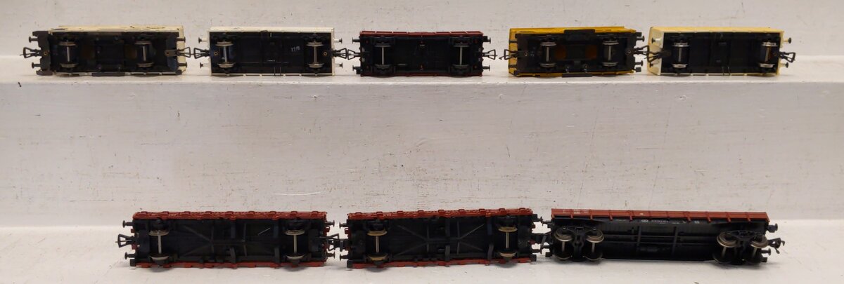 Fleischmann HO Scale Assorted Cars [8] EX