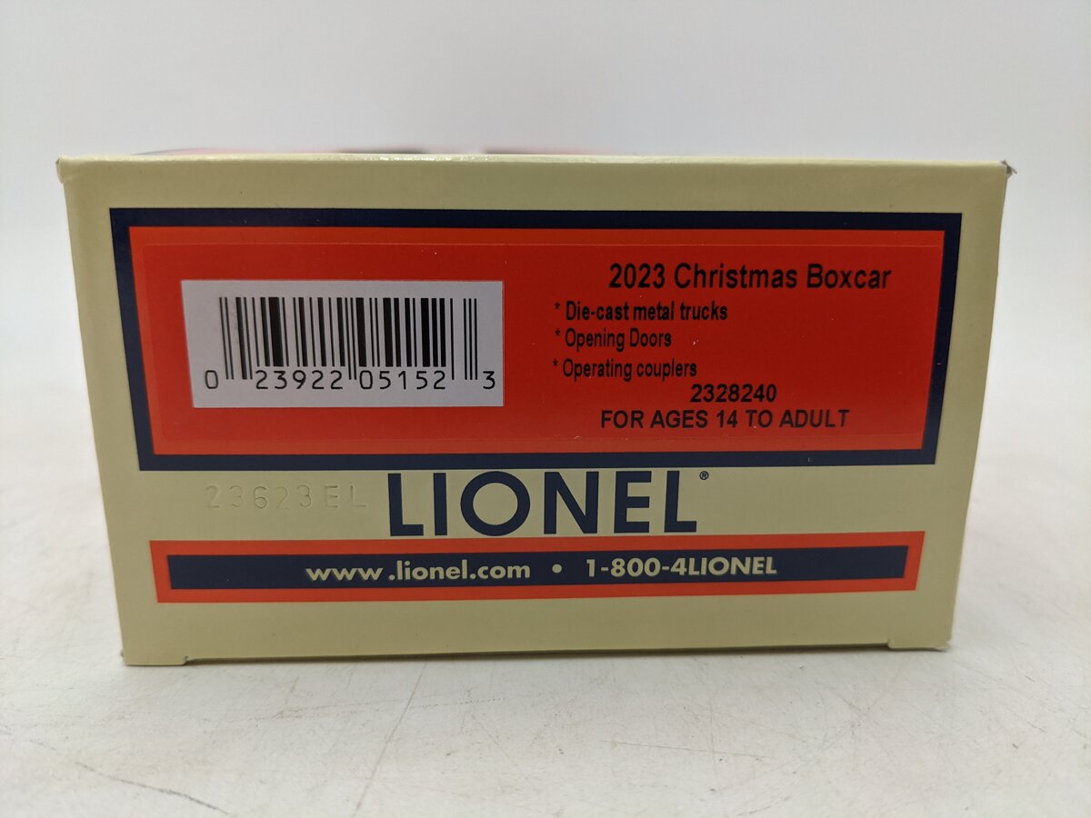 Lionel 2328240 O 2023 Christmas Boxcar LN/Box