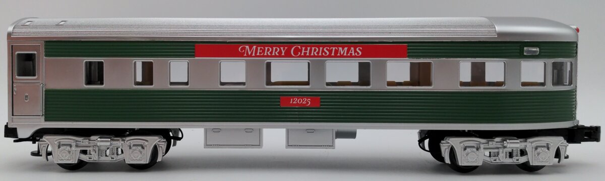 Lionel 2427900 O Christmas Streamlined Observation Car #12025
