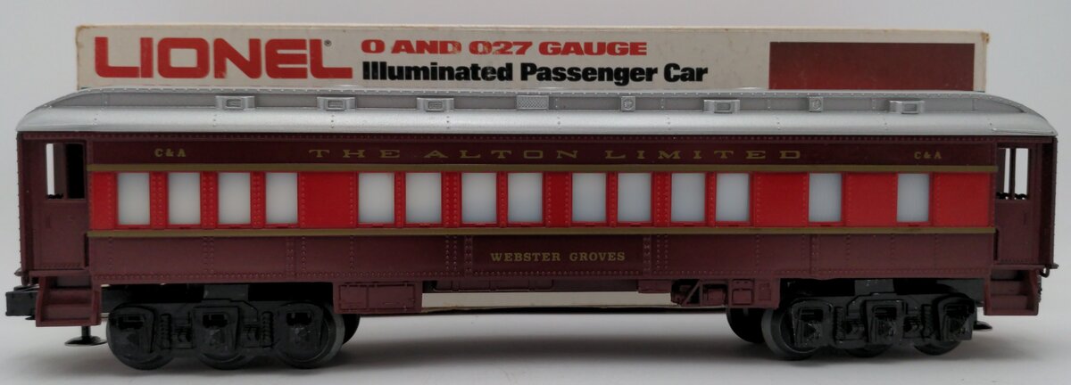 Lionel 6-9557 O Gauge Chicago & Alton "Webster Groves" Passenger Car EX/Box