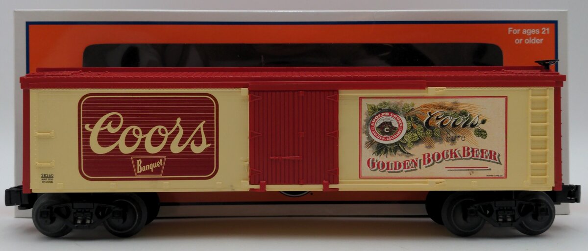 Lionel 2028260 O Coors Banquet Reefer Car