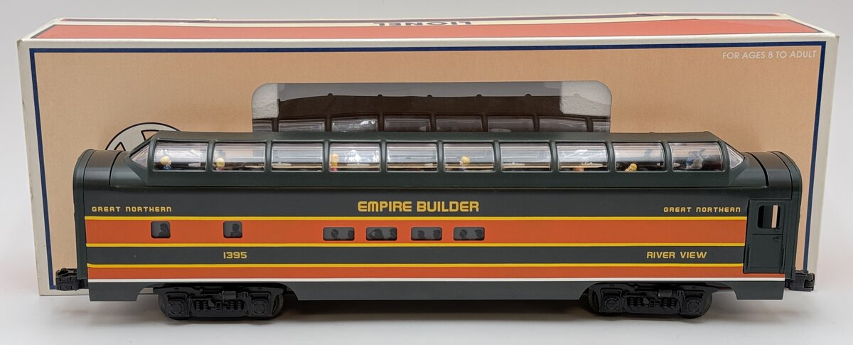 Lionel 6-19182 O Gauge Great Northern Aluminum Full Vista Dome Car #1395 EX/Box