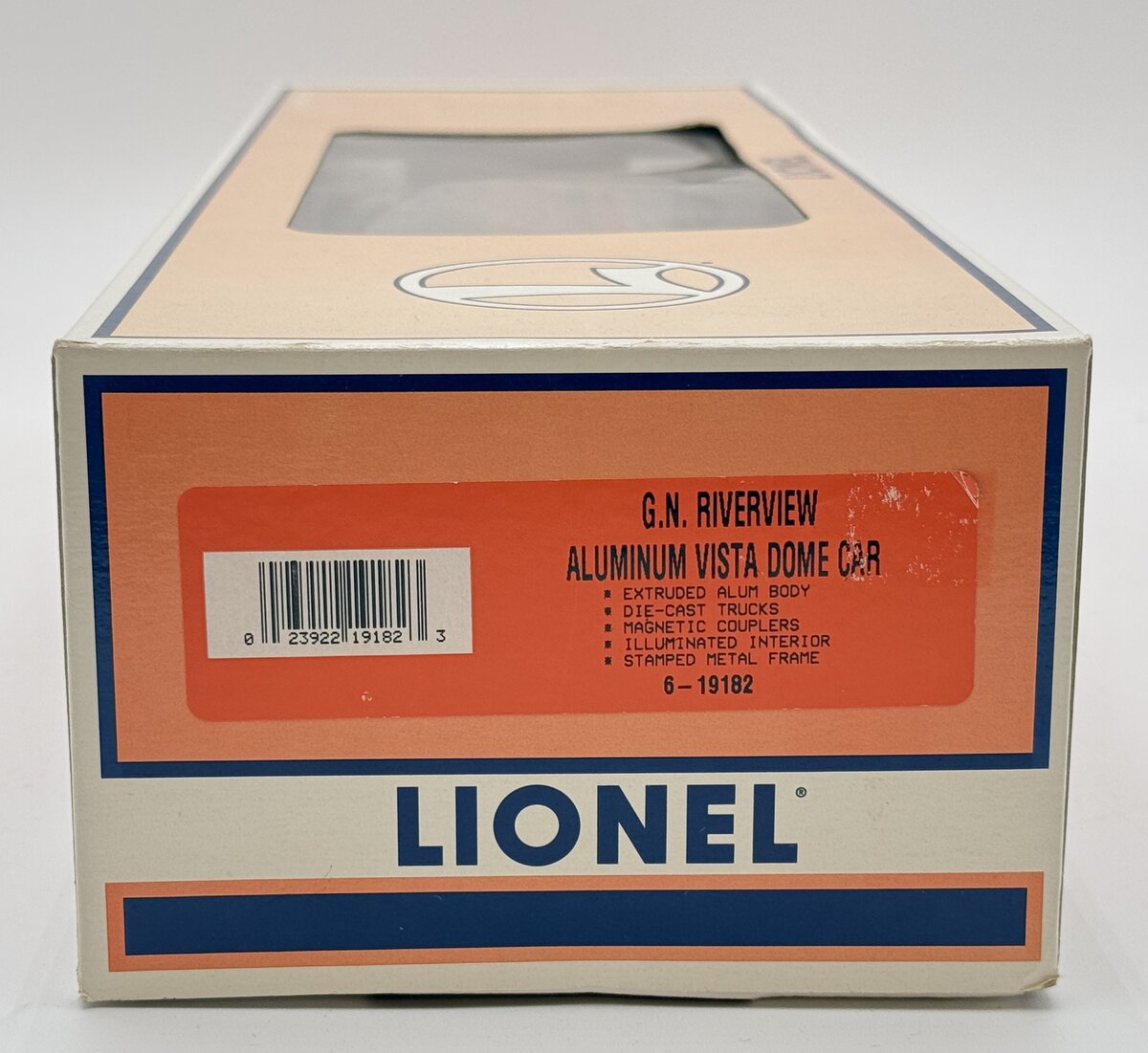 Lionel 6-19182 O Gauge Great Northern Aluminum Full Vista Dome Car #1395 EX/Box