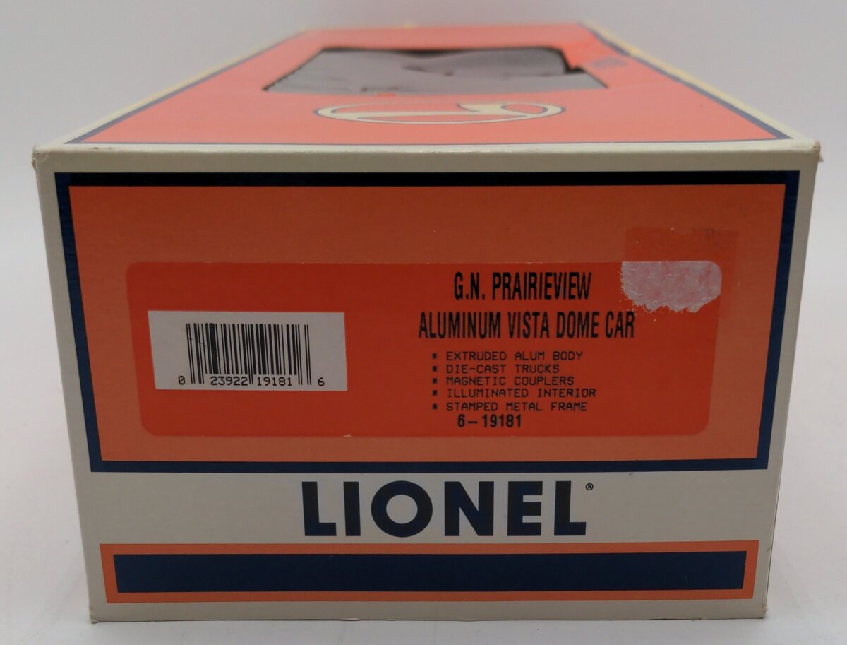 Lionel 6-19117 O Great Northern "Crossley Lake" Aluminum Combine Car #1240 EX/Box