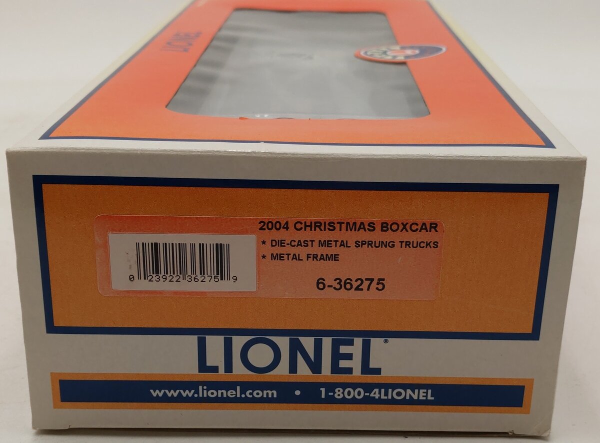 Lionel 6-36275 O Gauge 2004 Christmas Boxcar LN/Box