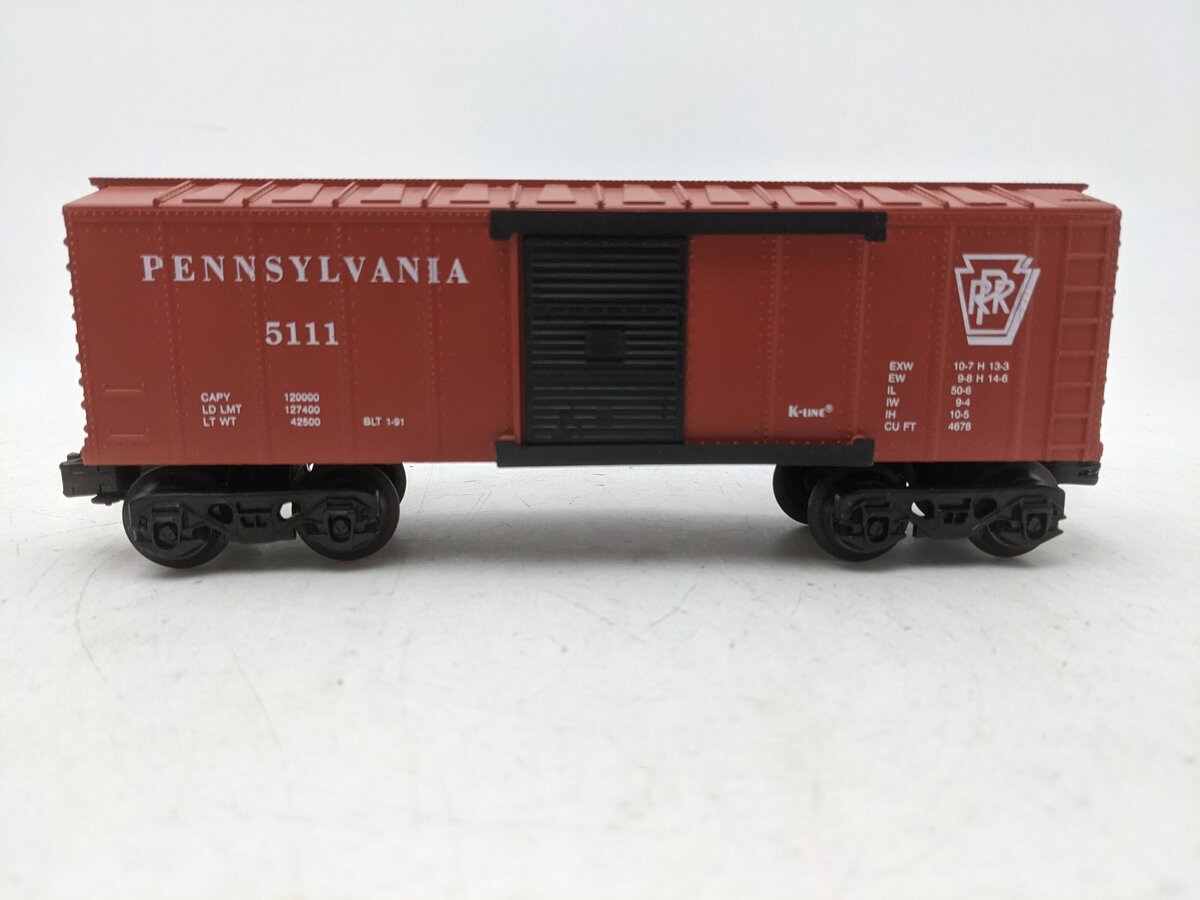 K-Line K5111 O Gauge Pennsylvania Railroad Boxcar EX/Box