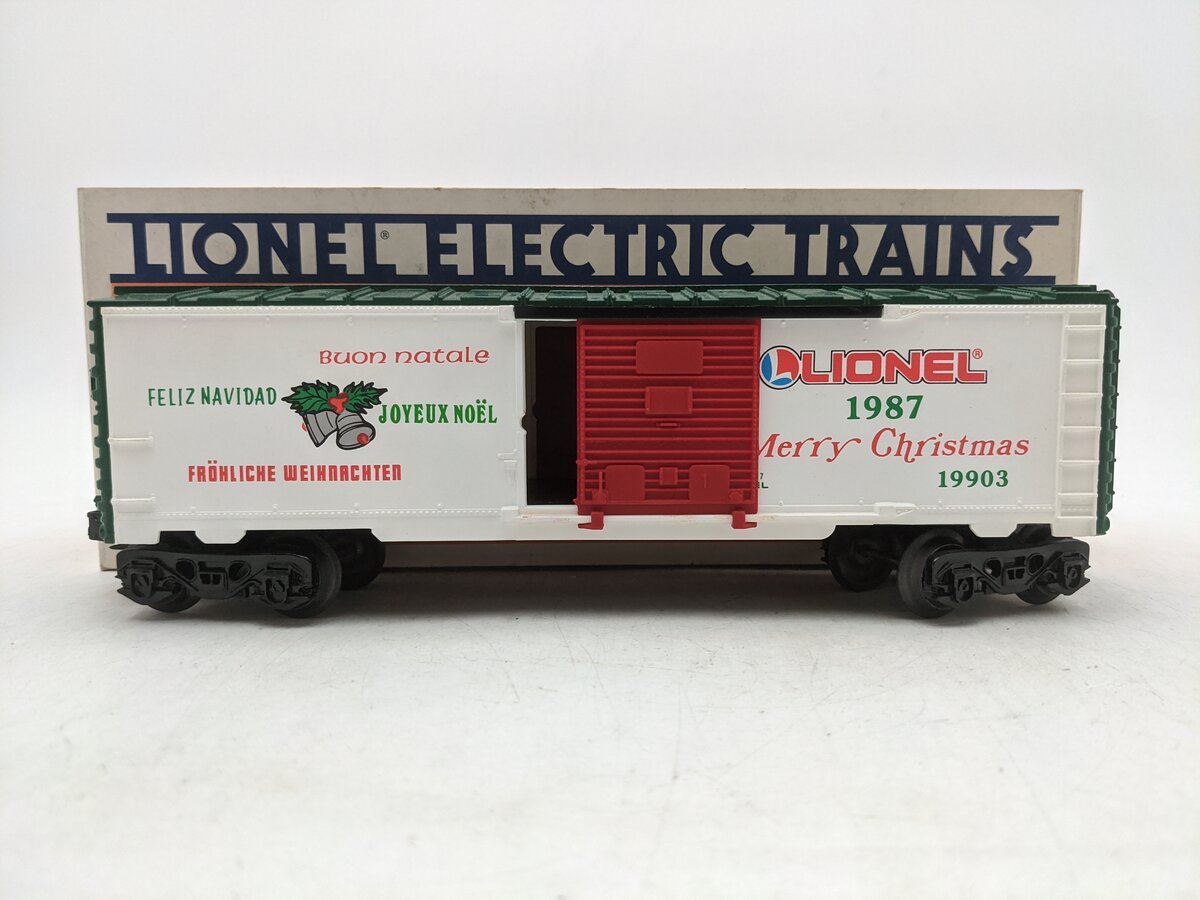 Lionel 6-19903 O Gauge Lionel Christmas Boxcar #1987 EX/Box