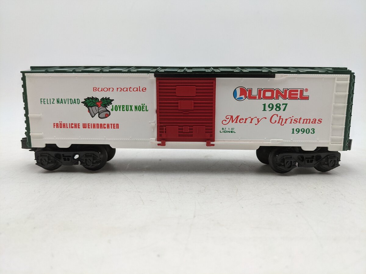 Lionel 6-19903 O Gauge Lionel Christmas Boxcar #1987 EX/Box