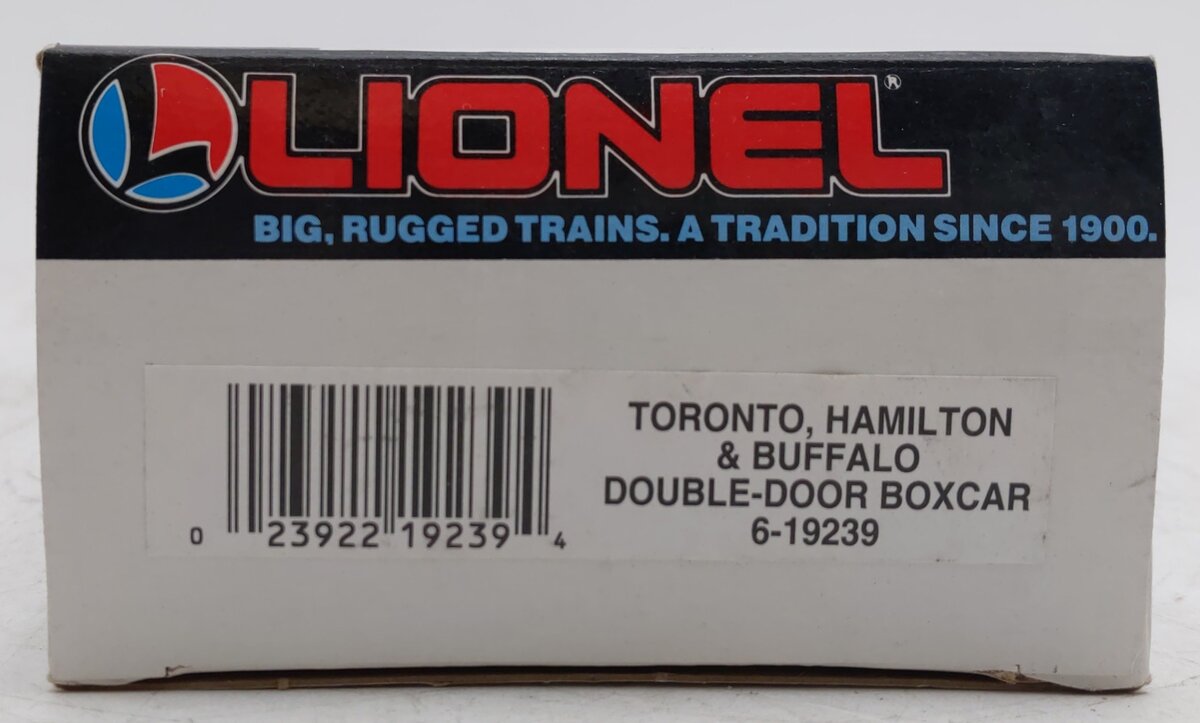 Lionel 6-19239 O Gauge Toronto, Hamilton, & Buffalo Double-Door Boxcar EX/Box